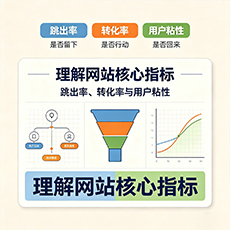 南川建站-理解网站核心指标：跳出率、转化率与用户粘性
